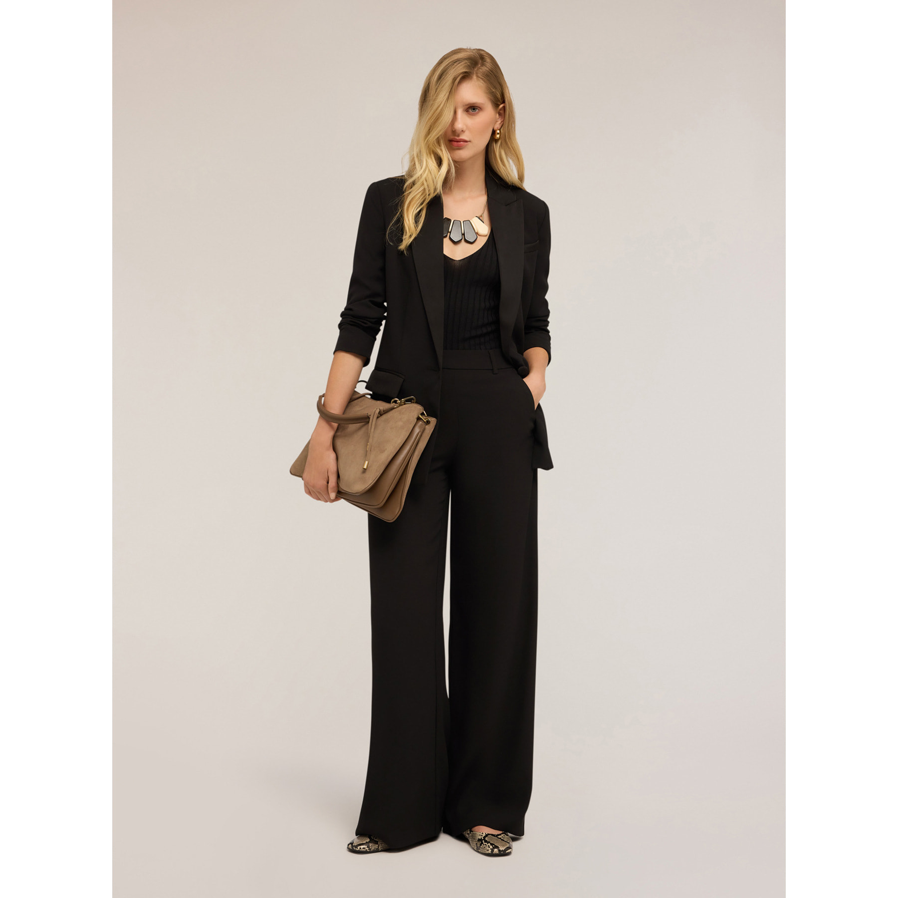 Motivi - Blazer in envers satin - Nero