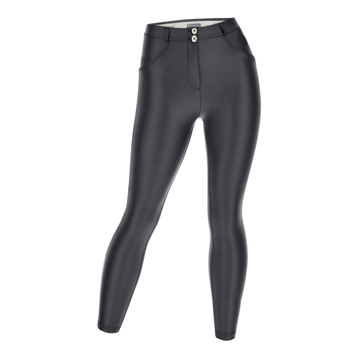 Pantaloni push up WR.UP® 7/8 curvy similpelle superskinny