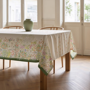 Mantel estampado antimanchas ORION VERDE