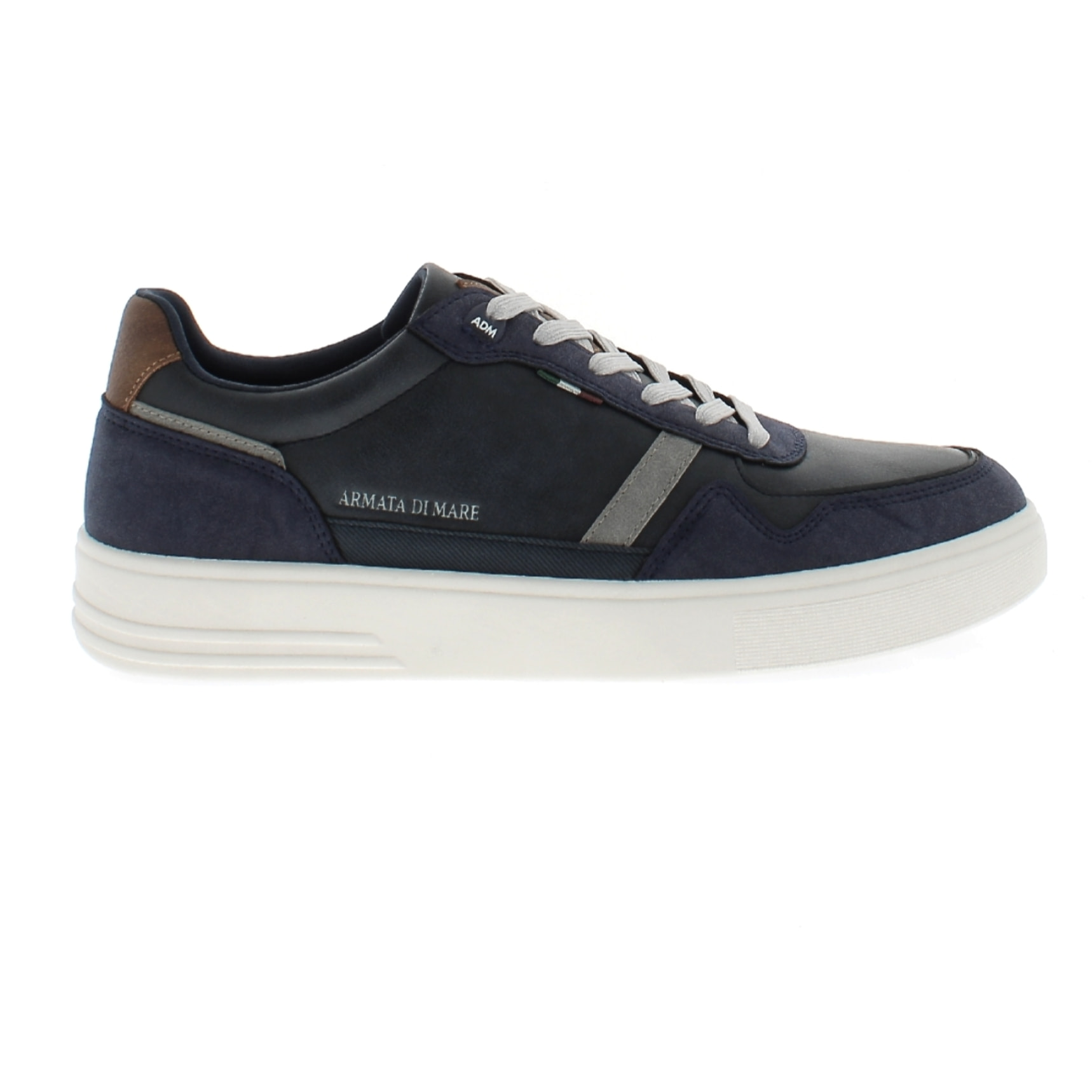Armata di Mare Scarpe Uomo Sneakers Basse Stringate con Soletta Rimovibile in Memory Foam AMU W24M608 Navy