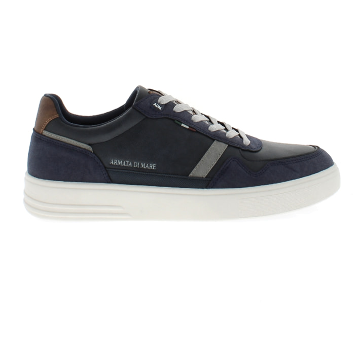 Armata di Mare Scarpe Uomo Sneakers Basse Stringate con Soletta Rimovibile in Memory Foam AMU W24M608 Navy