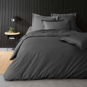 Housse de couette 100% Percale de Coton ORIGINE - Gris