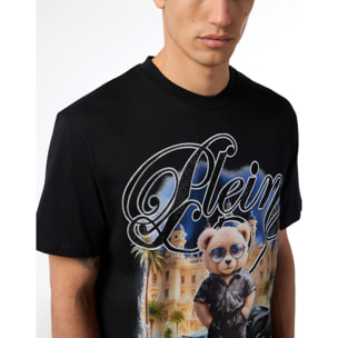 PHILIPP PLEIN Round Neck T-Shirt Teddy Racing