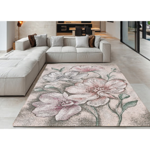 Tappeto Jacquard Ideale Salotto Camera Ingresso Made In Italy Antiscivolo, Lavabile, Morbido Disegno Asturia Multicolor By Suardi