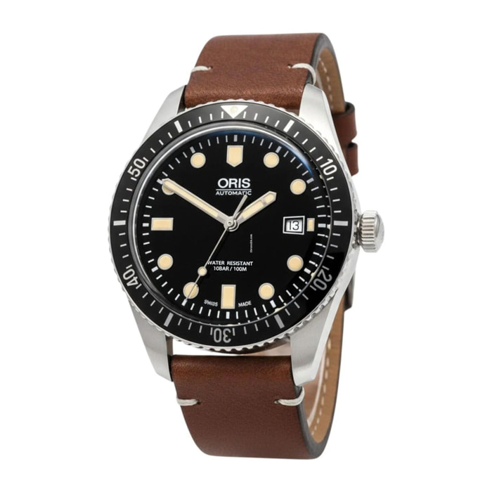 Reloj Oris 4054-07-5-21-45 Hombre Analogico Automatico con Correa de Piel