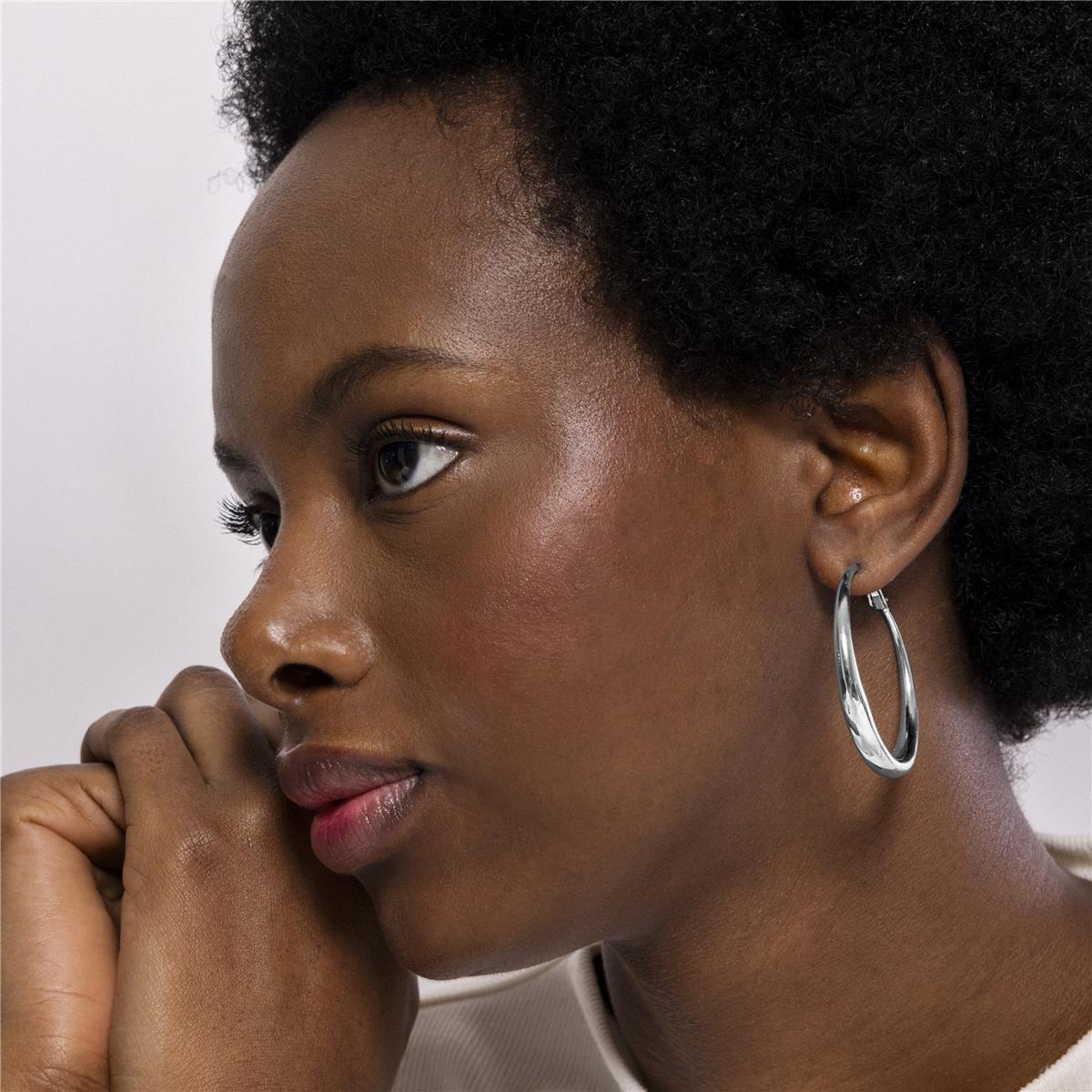 Pendientes Lux by Lux acabados en Rodio