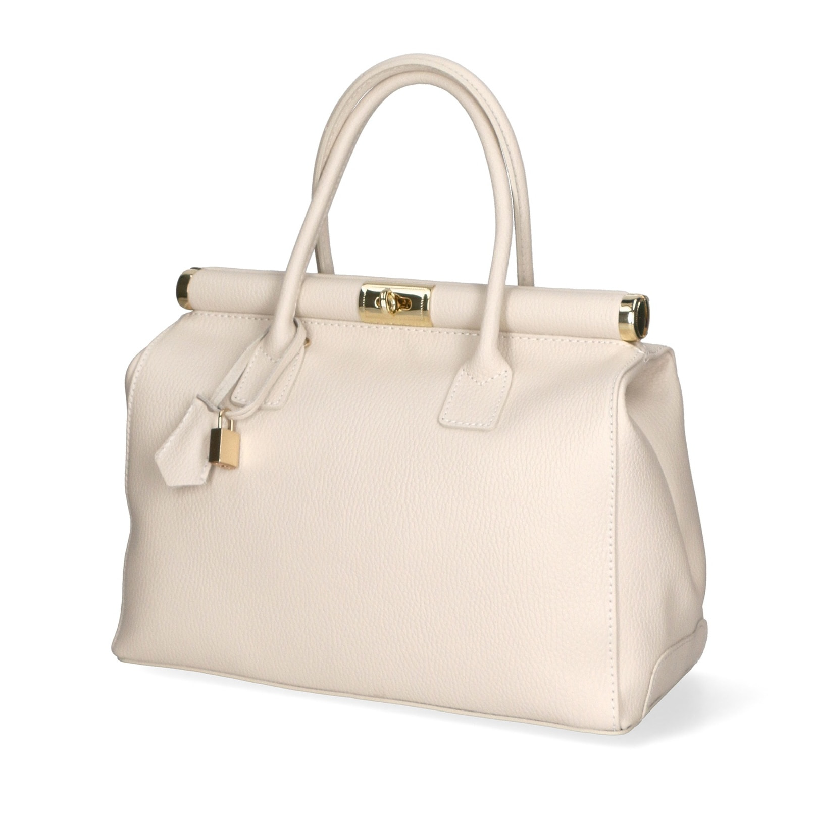 Borsa a mano da donna - Modello Aleria - Vera pelle - 35.0 x 26.0 x 16.0 cm