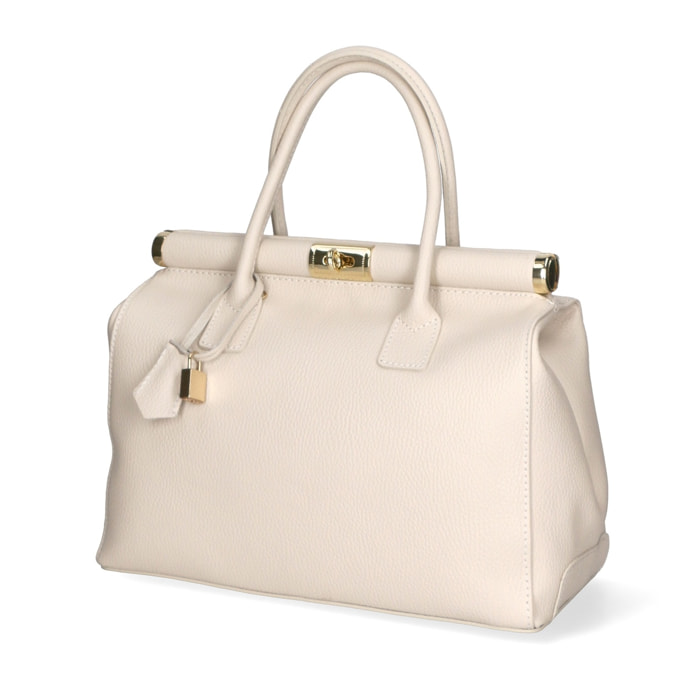 Borsa a mano da donna - Modello Aleria - Vera pelle - 35.0 x 26.0 x 16.0 cm