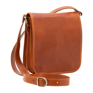 Borsa a tracolla  da uomo In Vera pelle Made in Italy 23x20x9 cm