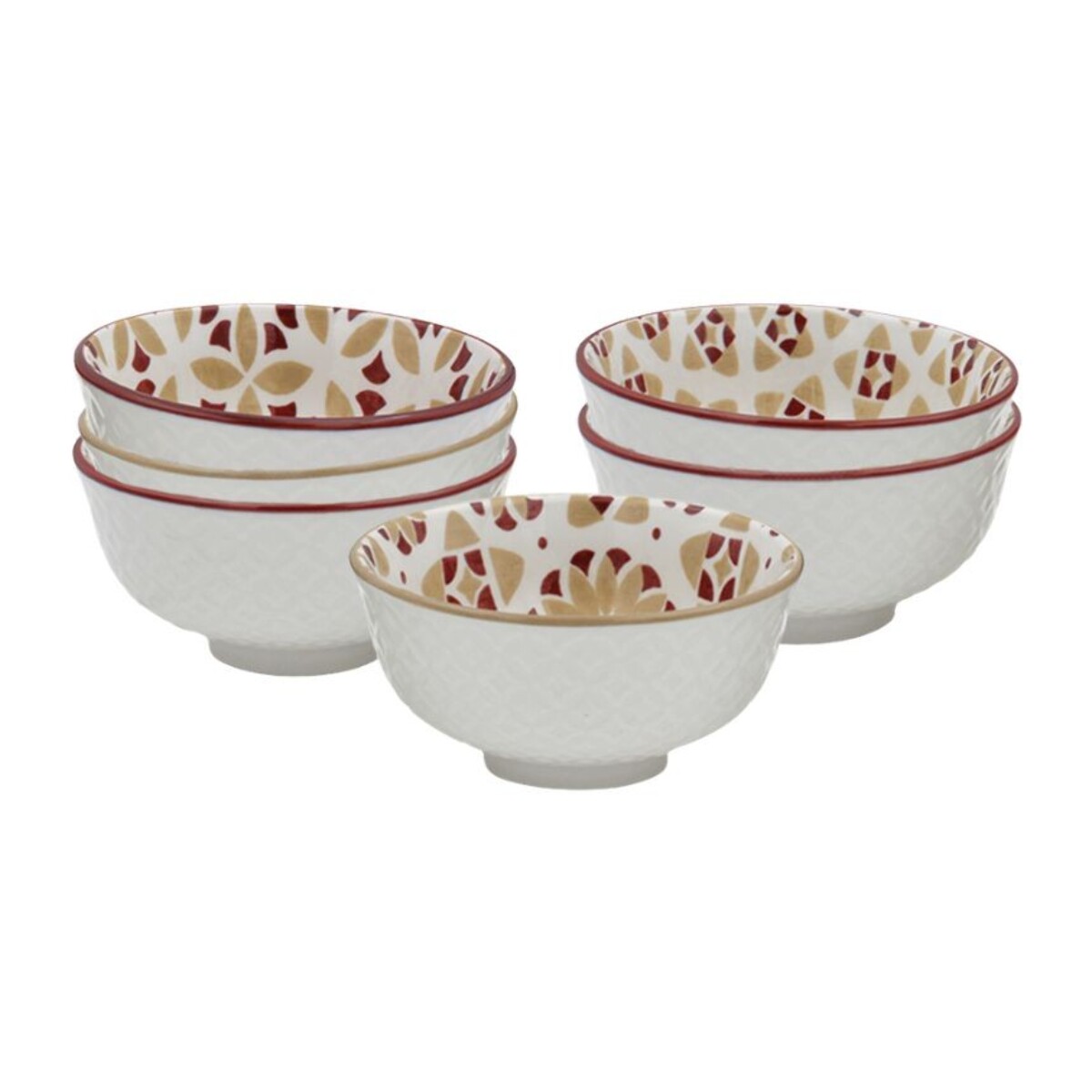 Lot de 6 petits bols, SABELA