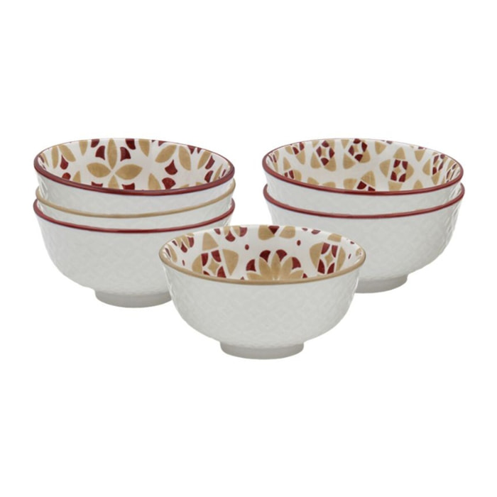 Lot de 6 petits bols, SABELA