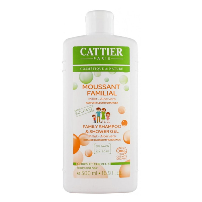Moussant Familial Corps & Cheveux - Millet & Aloe Vera 500 ml