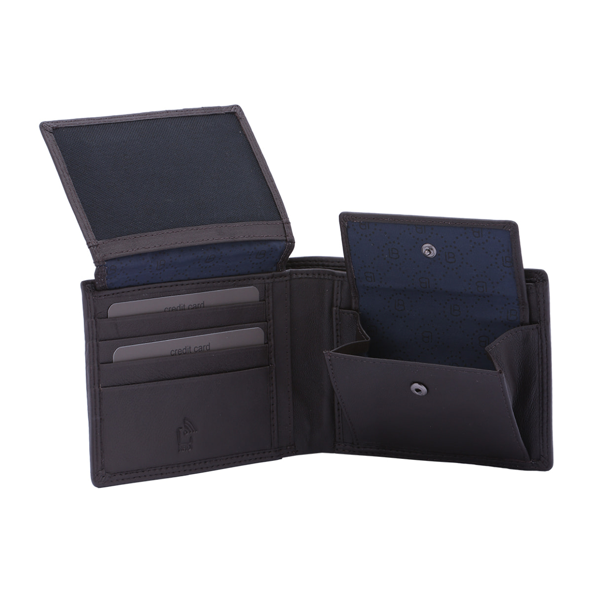 Portafoglio  da uomo In Vera pelle Made in Italy 12x9,5x3 cm