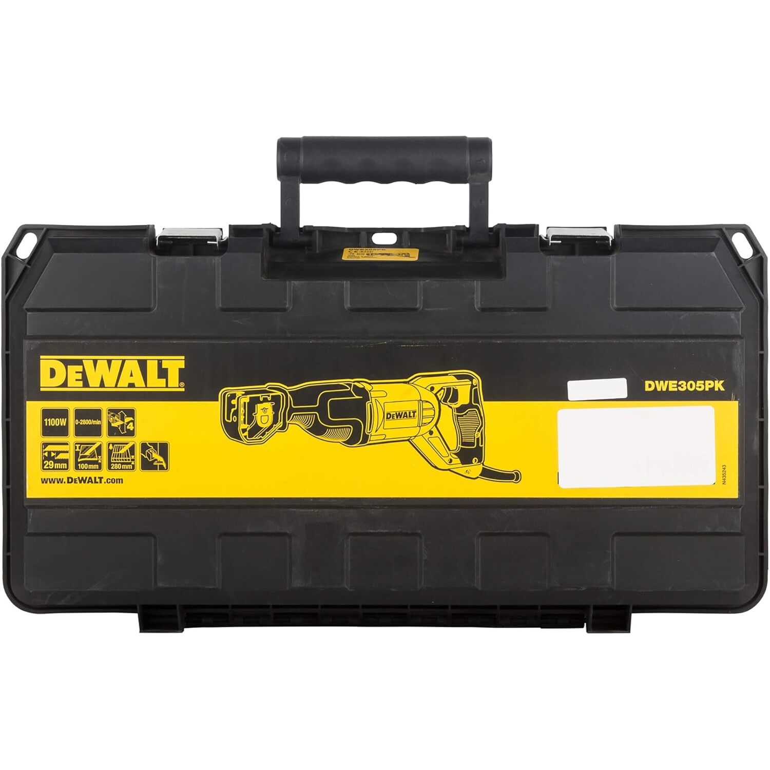 Scie sabre 1100 W, vitesse variable - Coffret - DEWALT - DWE305PK-QS