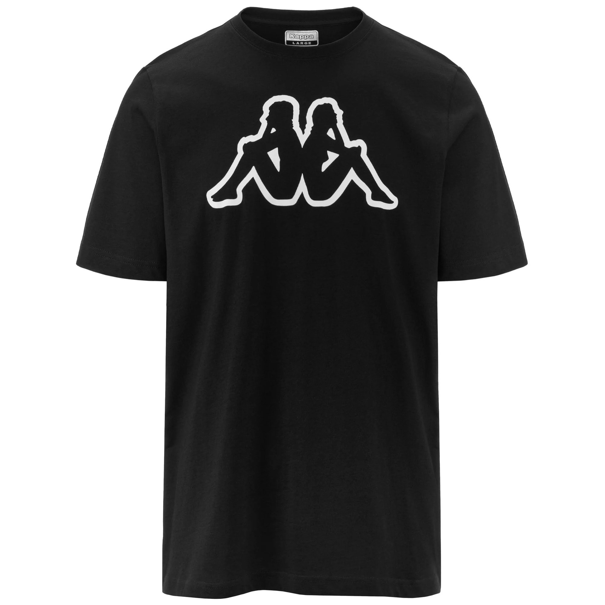 Kappa - T-Shirts & Top Uomo Nero - Logo Amberis 140