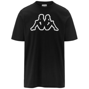 Kappa - T-Shirts & Top Uomo Nero - Logo Amberis 140