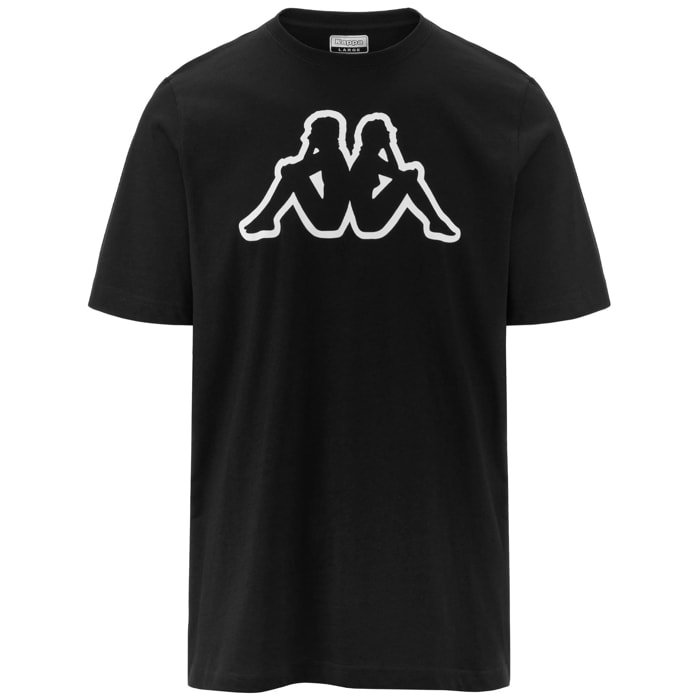 Kappa - T-Shirts & Top Uomo Nero - Logo Amberis 140