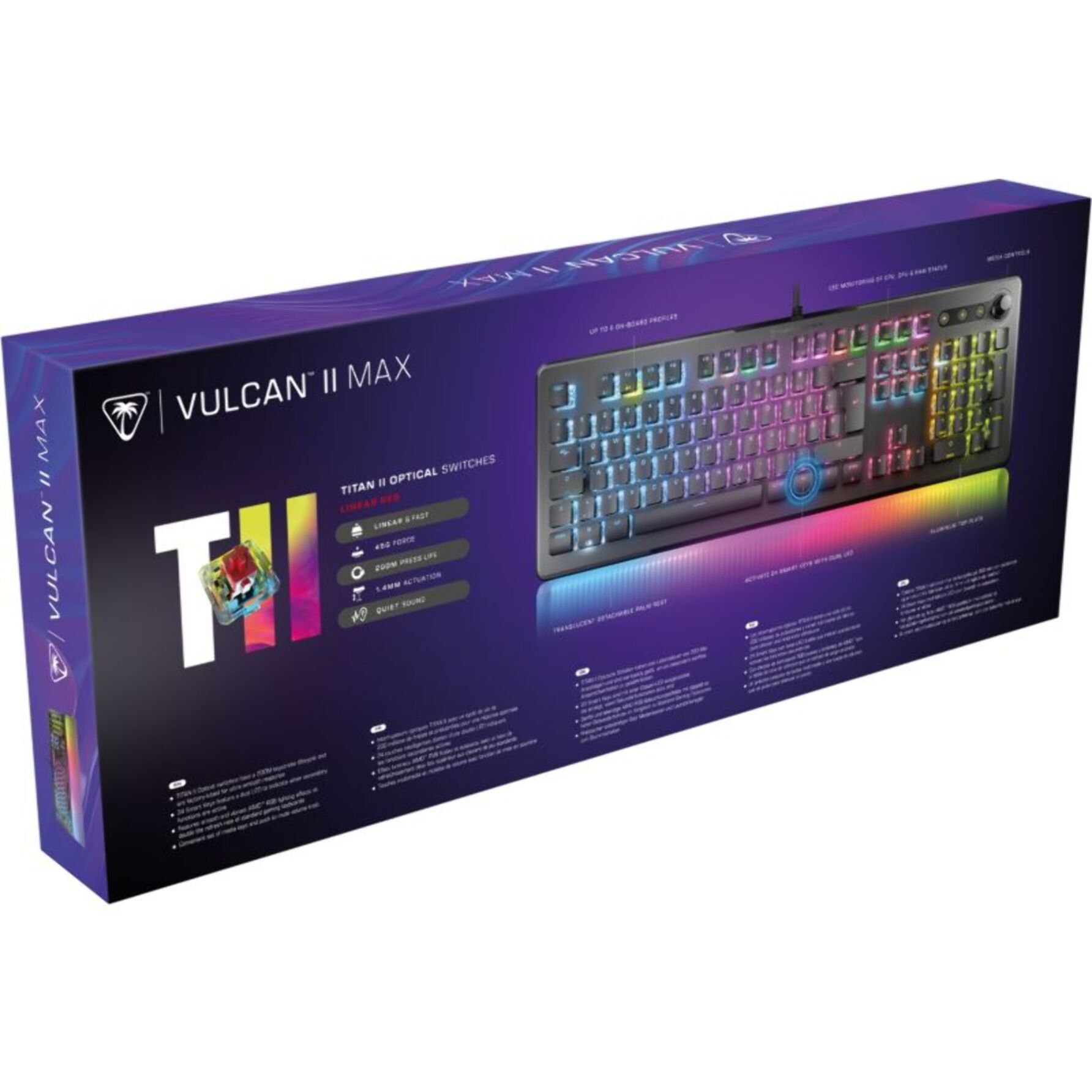 Clavier gamer TURTLE BEACH Vulcan II Max Noir Linear