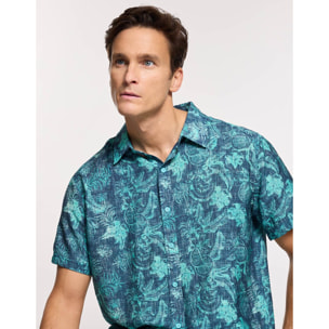 Camisa Manga Corta Azul - Westy