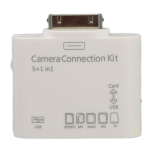 DAM Adattatore iPad 5 In 1 1/2/3 5x4 Cm. Colore bianco