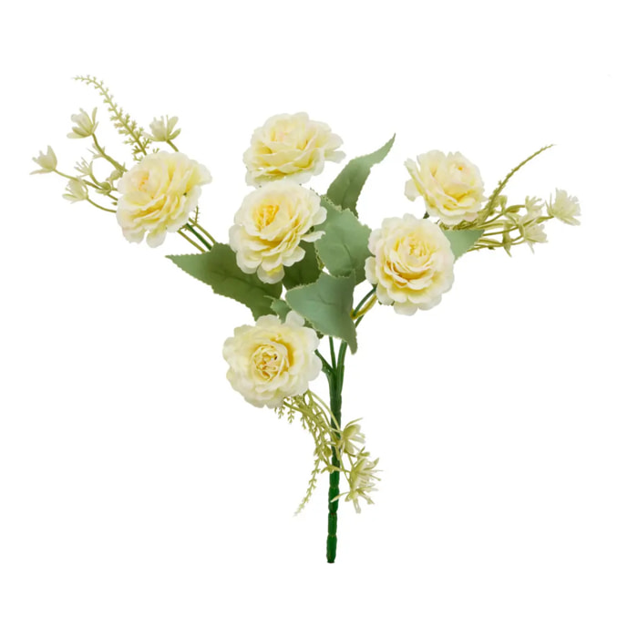 Bouquet d'oeillet artificiel Phoebe H35 cm