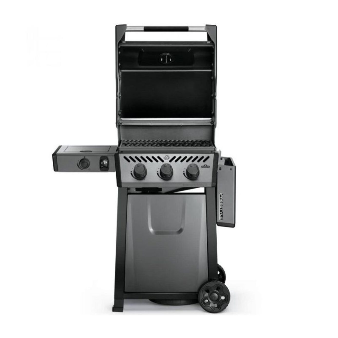 Barbecue gaz NAPOLEON Freestyle 3 bruleurs + 1 rechaud plat sur chariot, 51x45 cm