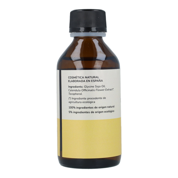 PLANETA HUERTO | Aceite de Caléndula 100 ml - Hidratante y Calmante para Piel Sensible, Uso Facial y Corporal, 100% Natural