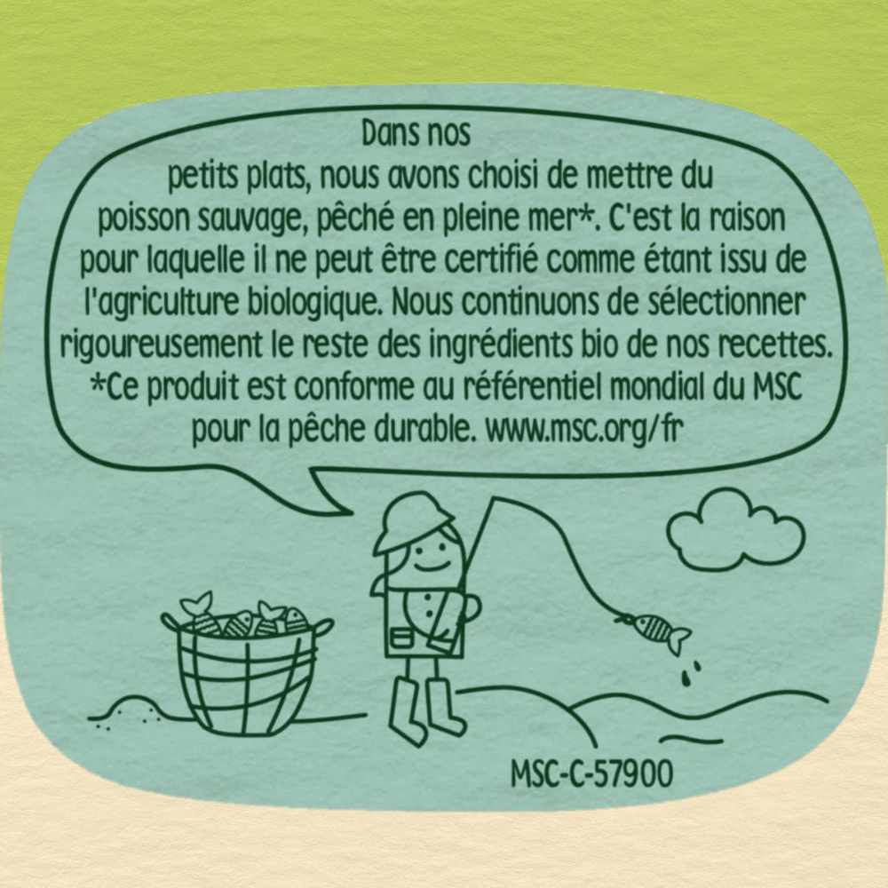 6x2 Petits Pots Epinards, Semoule et Saumon Sauvage - Bledina Les Recoltes Engagées - Dès 6 mois