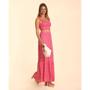 Blusa de mujer lazada en espalda y tirantes.