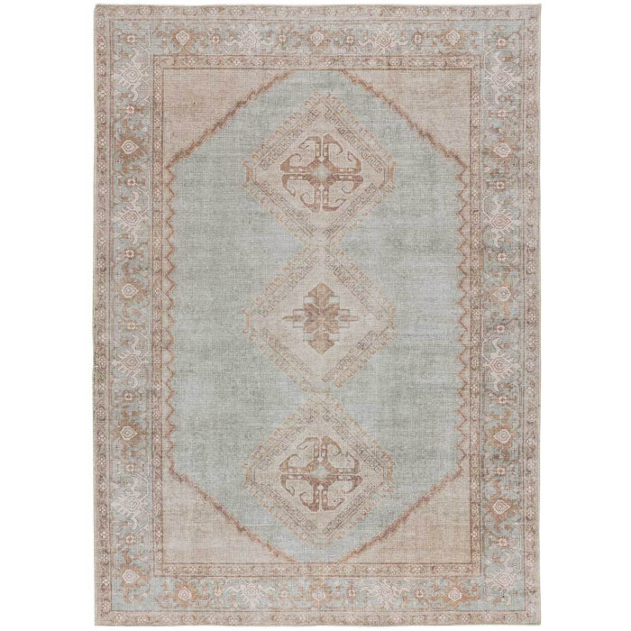 MANDALA Alfombra étnica en estilo vintage beige, varias medidas disponibles.