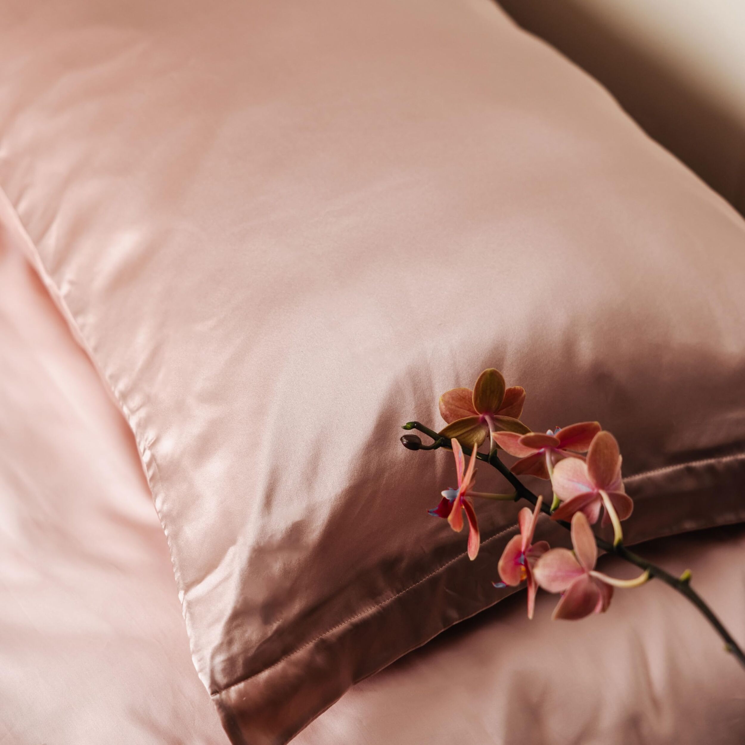 Coppia federe in seta 50x80 cm con zip e volani, fronte in seta morbida e lucente, retro in tencel traspirante, effetto anticrespo e delicata su pelle e capelli, eleganti e confortevoli, ideali per ogni stagione