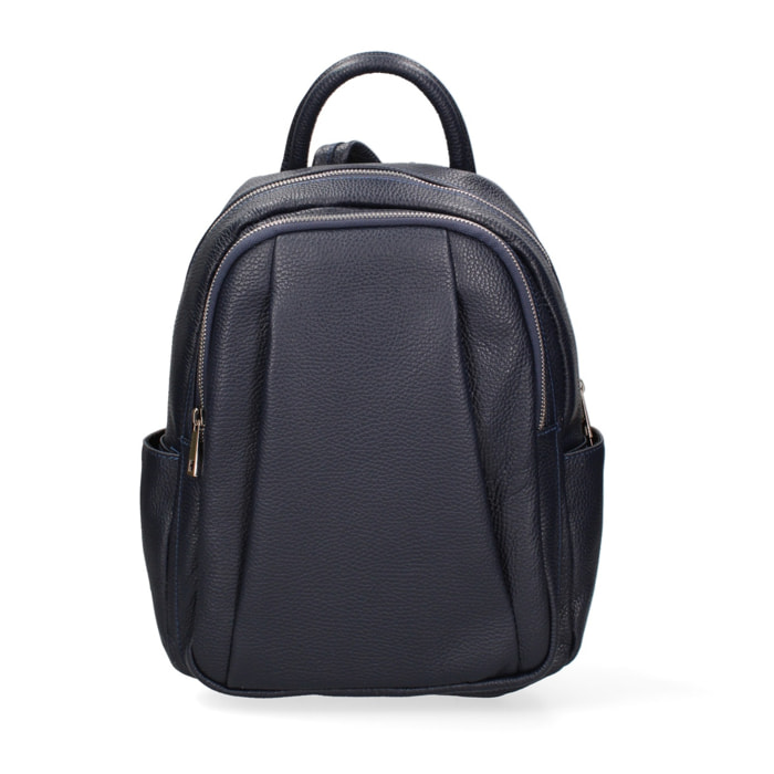 Zaino da donna in pelle Made in Italy - Modello Ísara - Casual - 26.0 x 31.0 x 11.0 cm