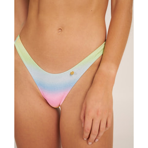 Braga de bikini en forma de uve multicolor