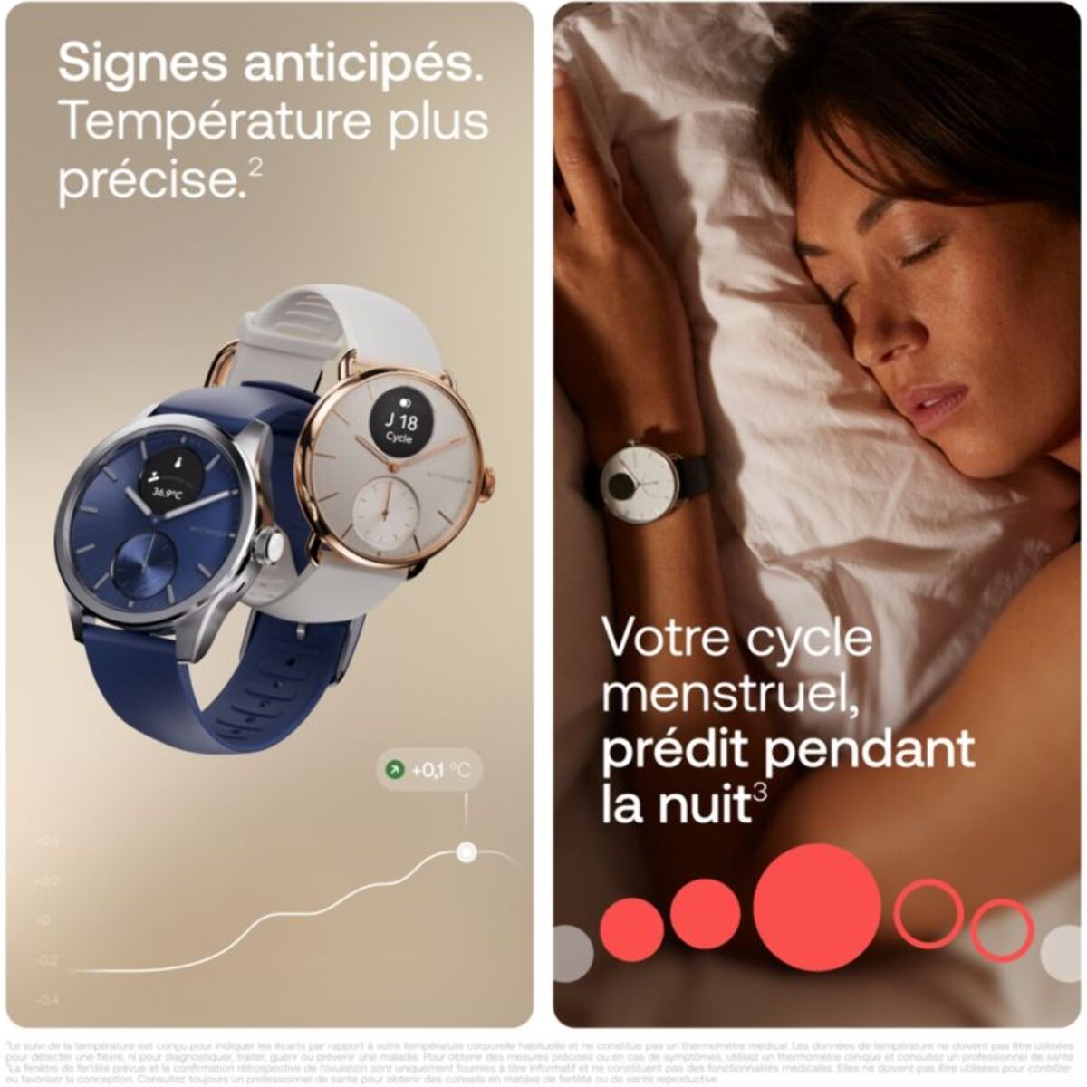 Montre santé WITHINGS Scanwatch 2 Blue Silver 42mm