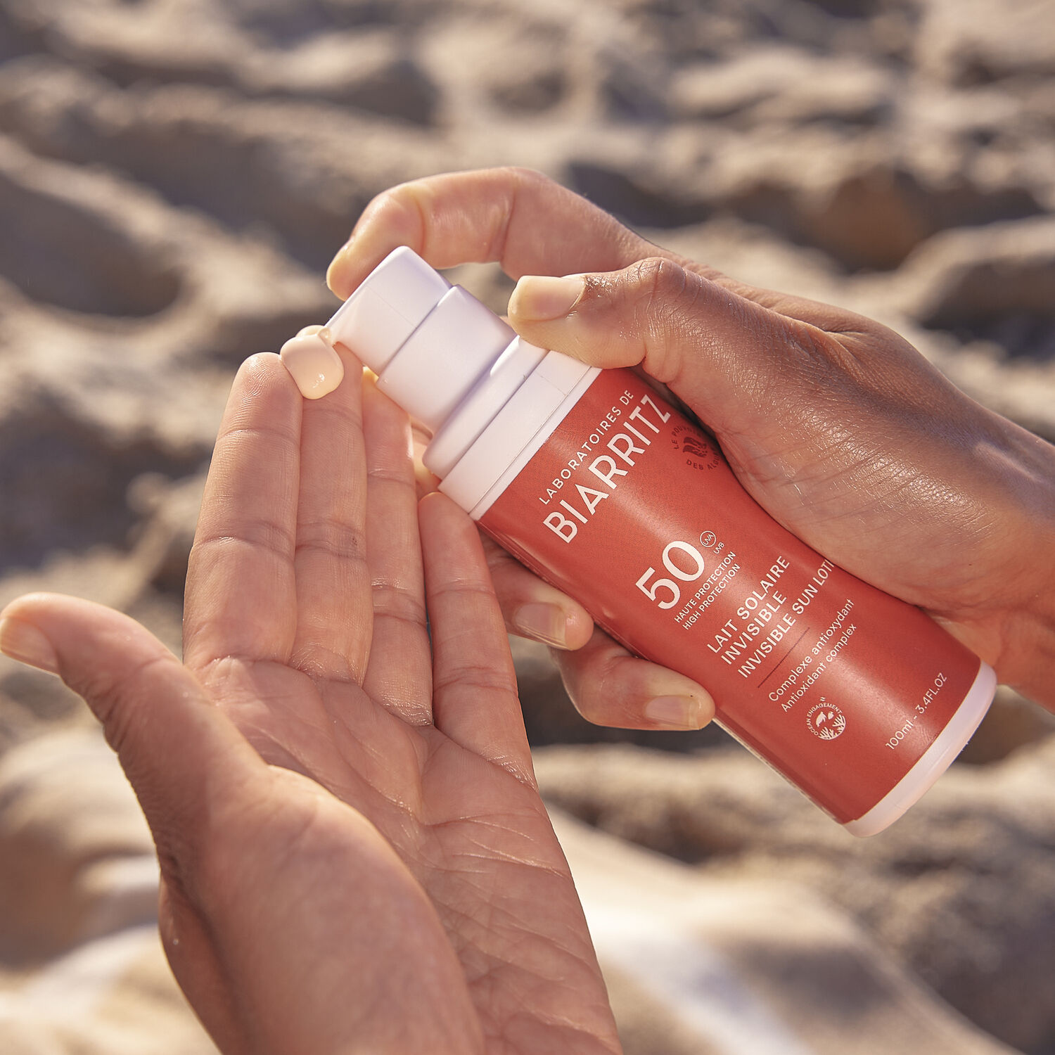 Solaire SPF50 - Lait Solaire Invisible Bio Complexe Antioxydant 100ml