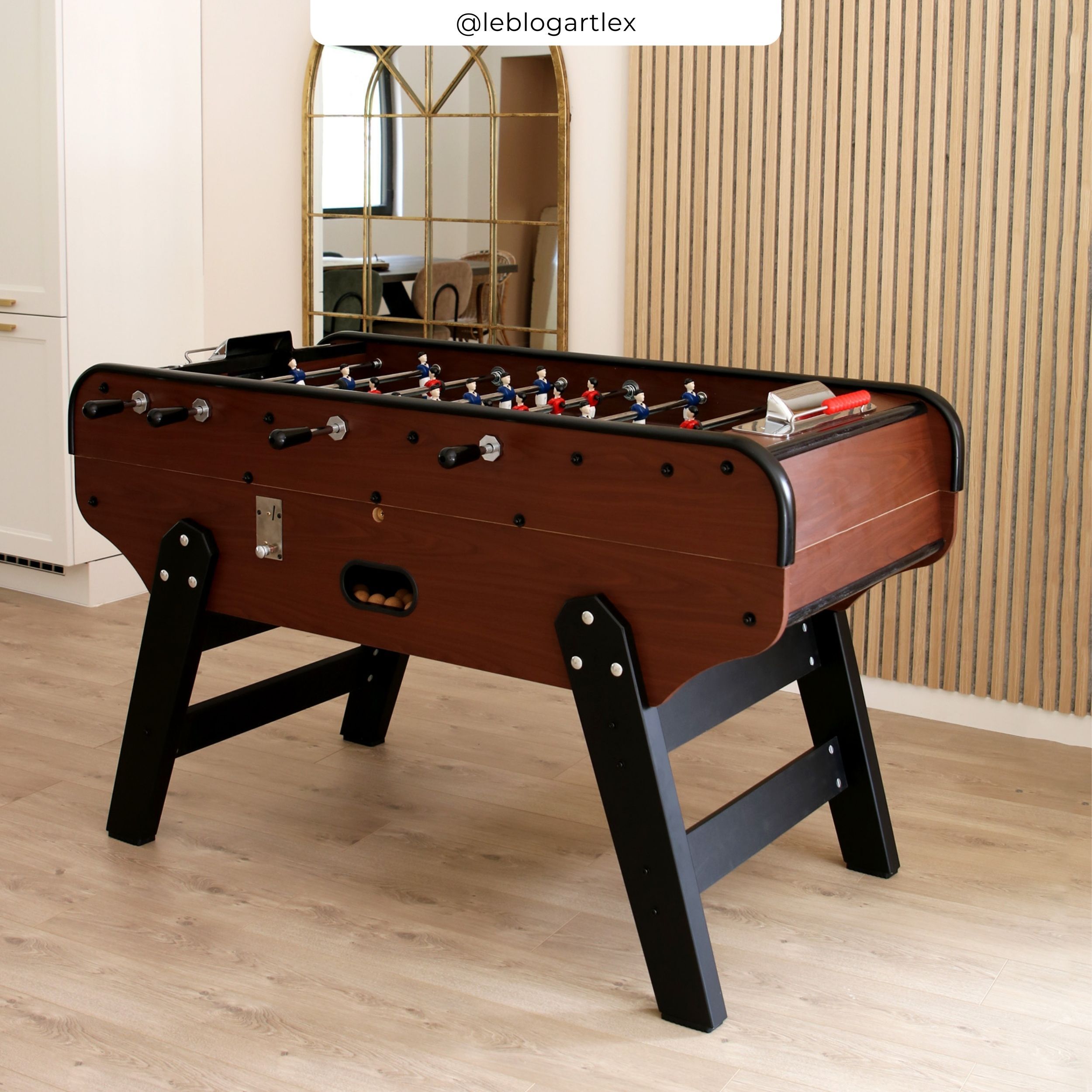 Baby foot acajou avec monnayeur - Bistrot