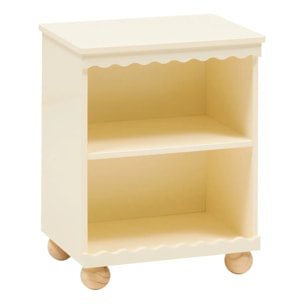 Table de Chevet Bouli Enfant 2 Niveaux Beige 40x30x50,5 cm