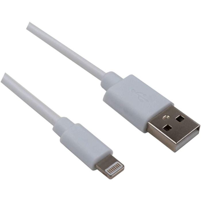 Câble Lightning LISTO USB-A vers Lightning 90cm non MFI Blanc