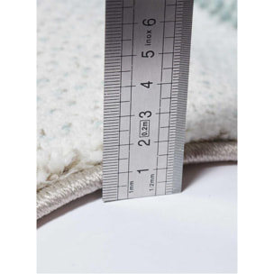 Petit tapis géométrique aux couleurs pastel