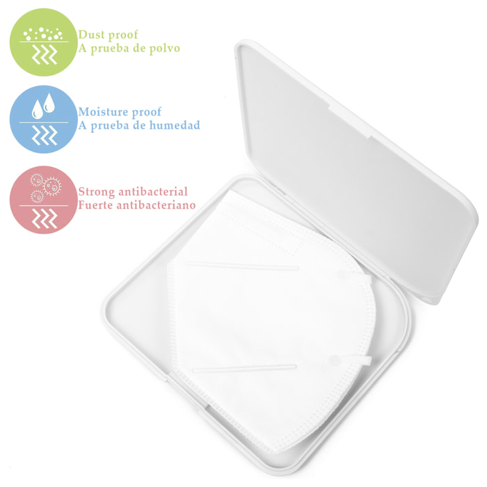 Portamaschere igienico rettangolare finitura opaca