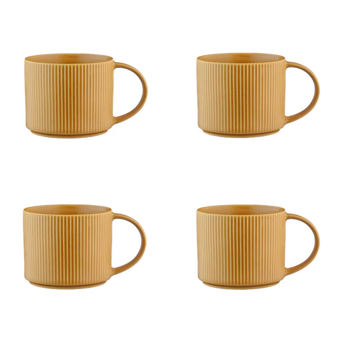Mug SCANDI 50cl - 4 pièces - Ocre
