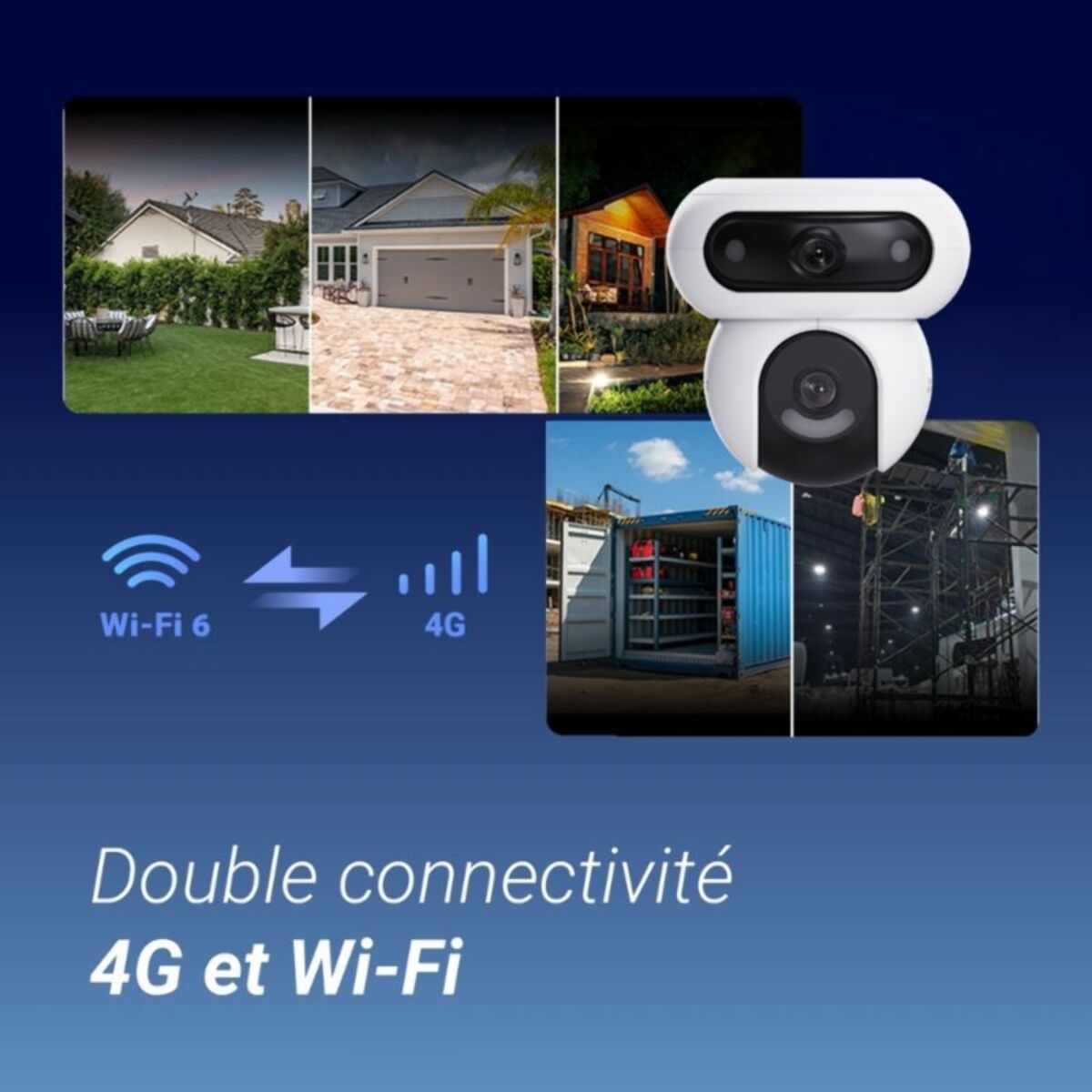 Caméra de surveillance EZVIZ HB90X 4G & Wifi Kit
