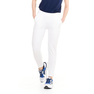 Pantalón recto de mujer con pinzas en polar Training