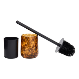 Brosse WC Dotty motif flammes
