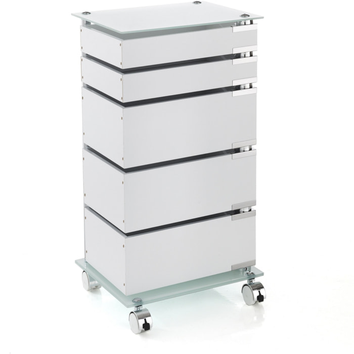 Tomasucci commode avec roulettes BIG BOBO Blanc