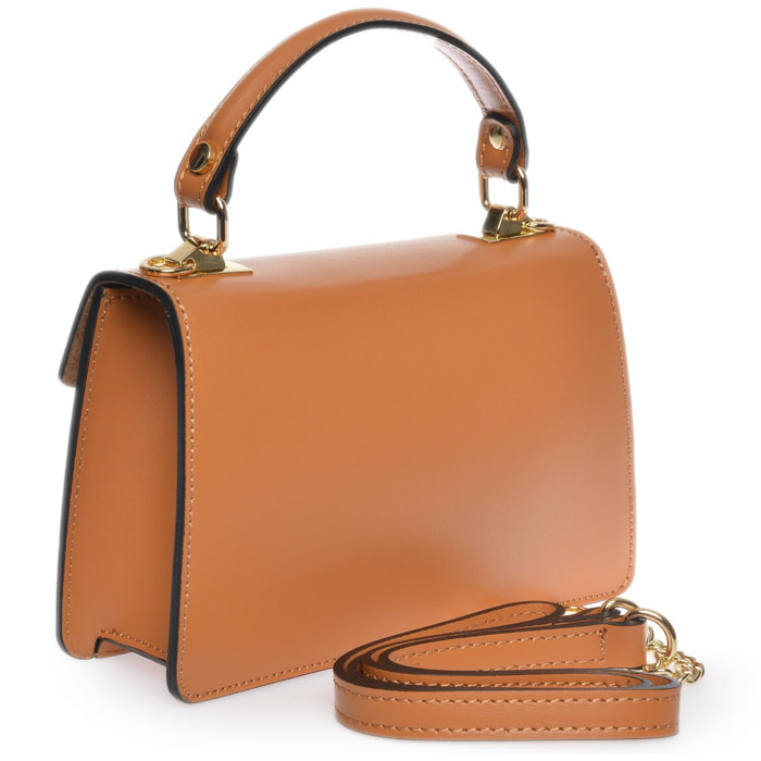 Borsa a mano Anna Luchini Cammello