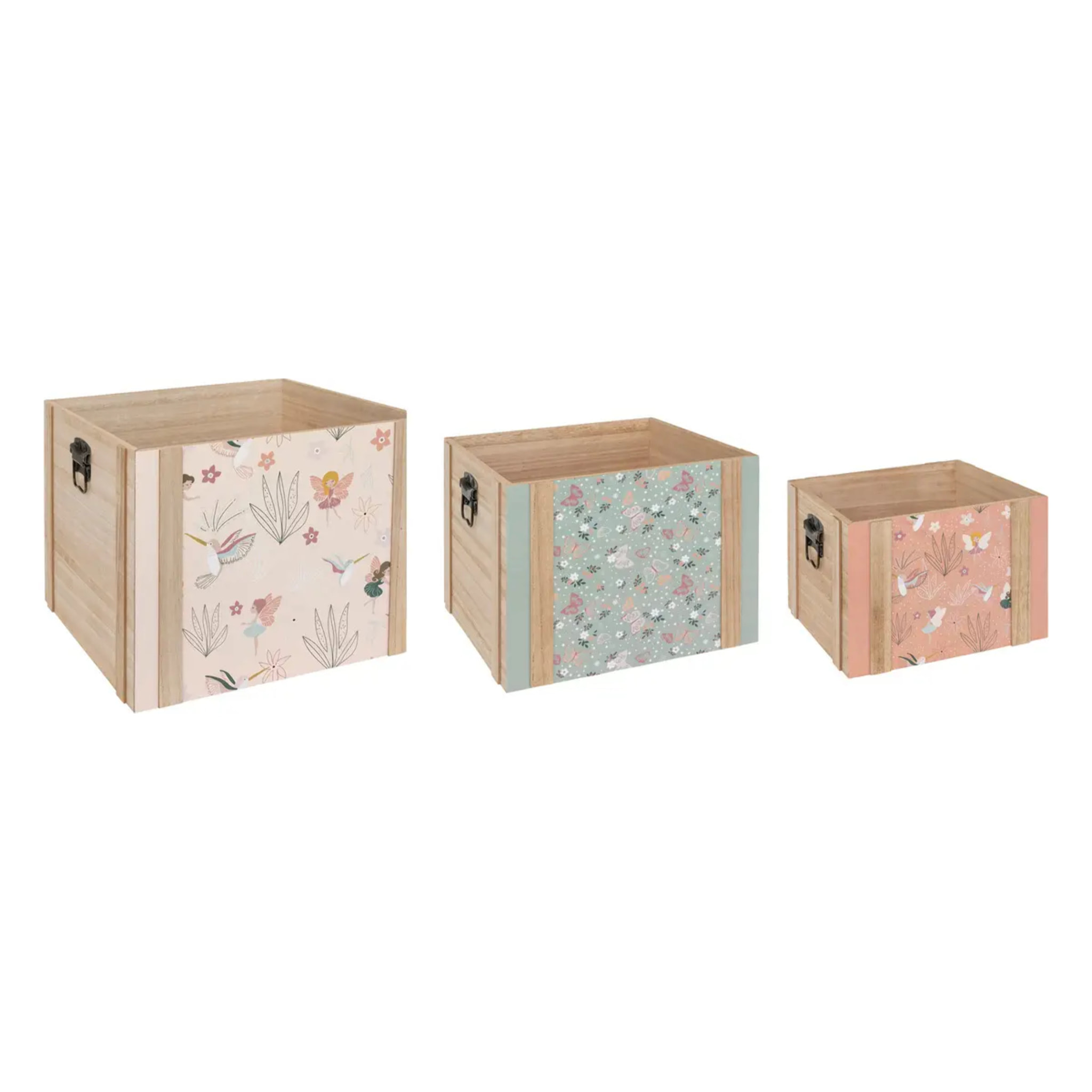 3 cagettes "Irem" 35x35x28cm