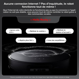 Robot Aspirateur Laveur ROBOROCK Saros 10 noir