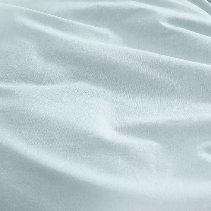 Drap housse b35 lin & coton 160 g/m² uni bleu Le metis francais aqua
