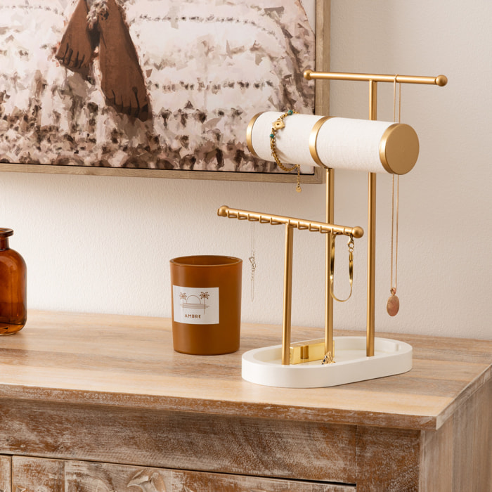 Porte-bijou "Wild" blanc 31x20x20cm